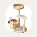 Three-Tier Rattan Bowl Cat Tree product image 1
