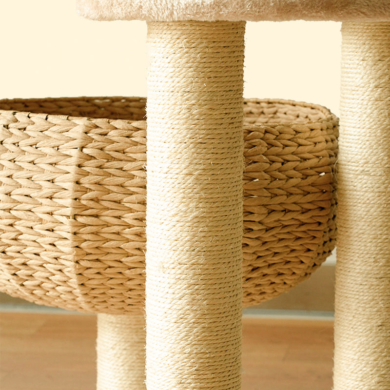Three-Tier Rattan Bowl Cat Tree product image 8