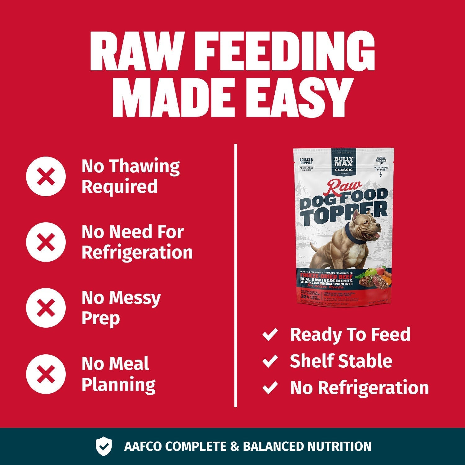 Freeze Dried Beef Dog Food Topper product image 5