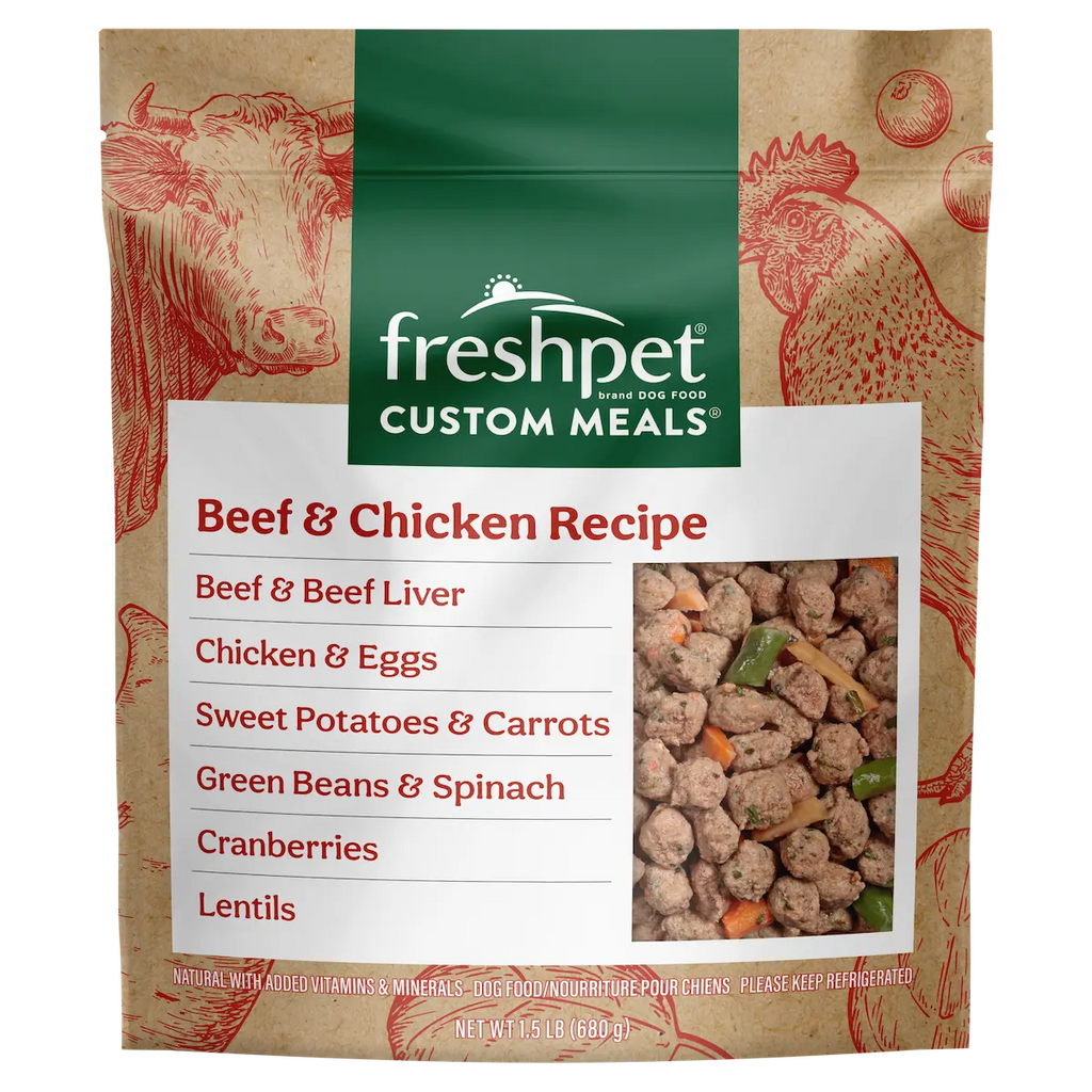 Fresh Beef and Chicken Dog Food, Dog Meal