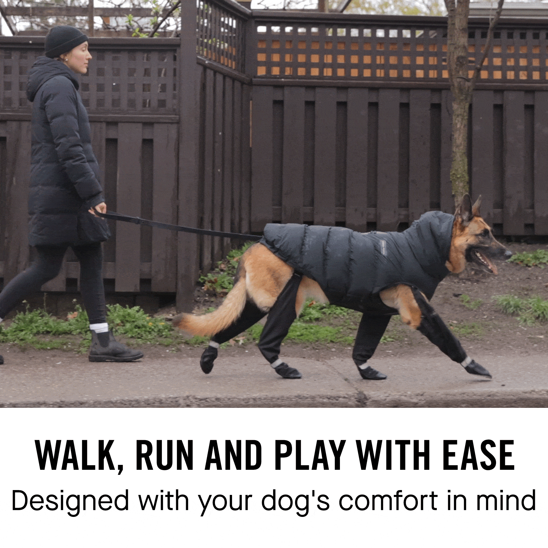 Suspender Boots in Black, Canada Pooch Dog Boots|| color::black|| size::na