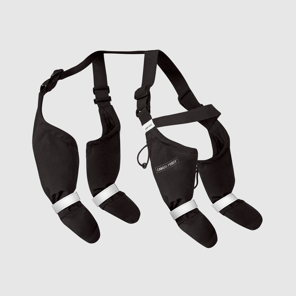 Dog Suspender Boots, Black / 1