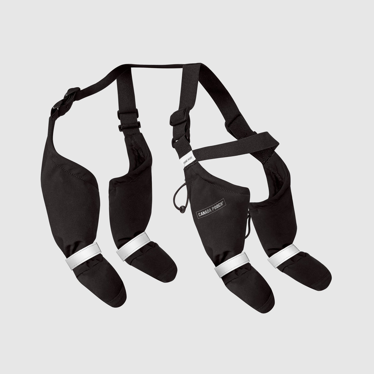 Dog Suspender Boots, Black / 1
