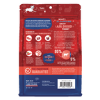 Back of package of Air Dried beef powerfood by Pawstruck
