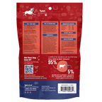 Back of package of Air Dried beef powerfood by Pawstruck