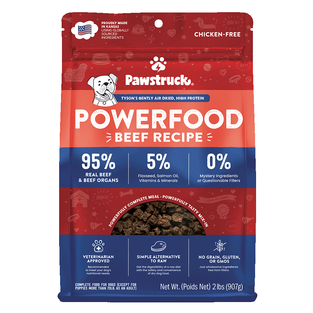 Air Dried Dog Food, Beef Recipe 2lbs. Bag