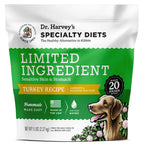 Dr. Harvey's Specialty Diets Limited Ingredient Turkey Recipe dog food bag, 5 lbs, for sensitive skin & stomach