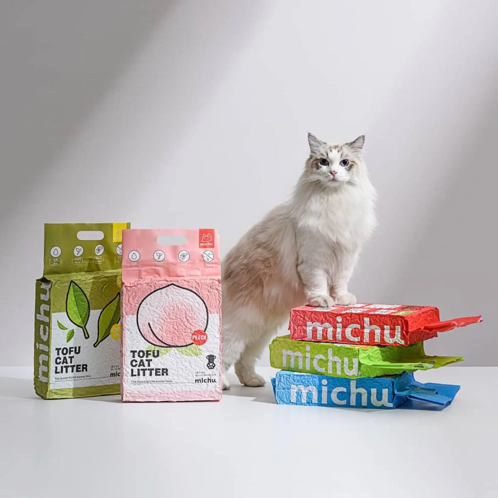Michu Natural Clumping Tofu Cat Litter 5.5lb/88oz product image 1