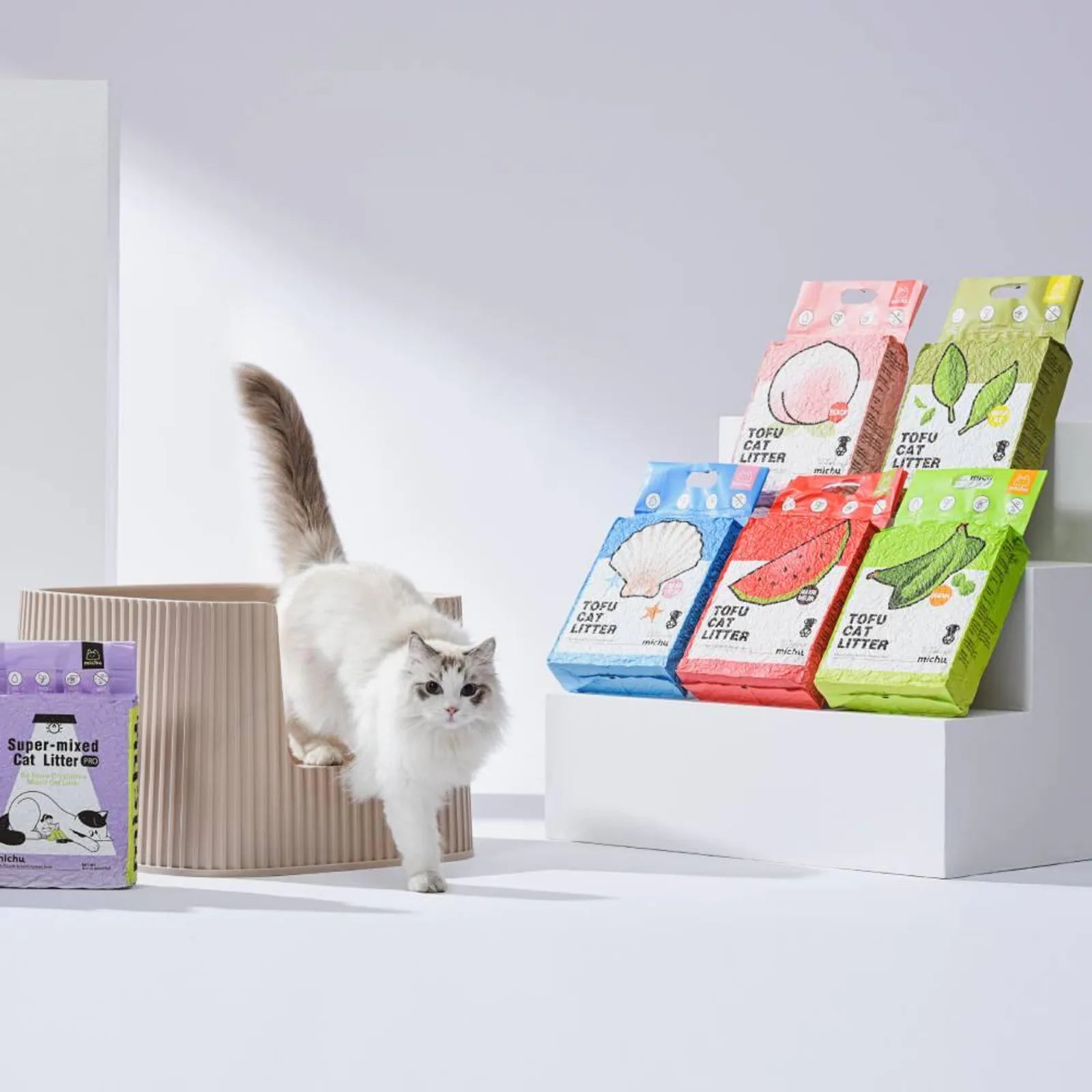 Michu Natural Clumping Tofu Cat Litter 5.5lb/88oz product image 3