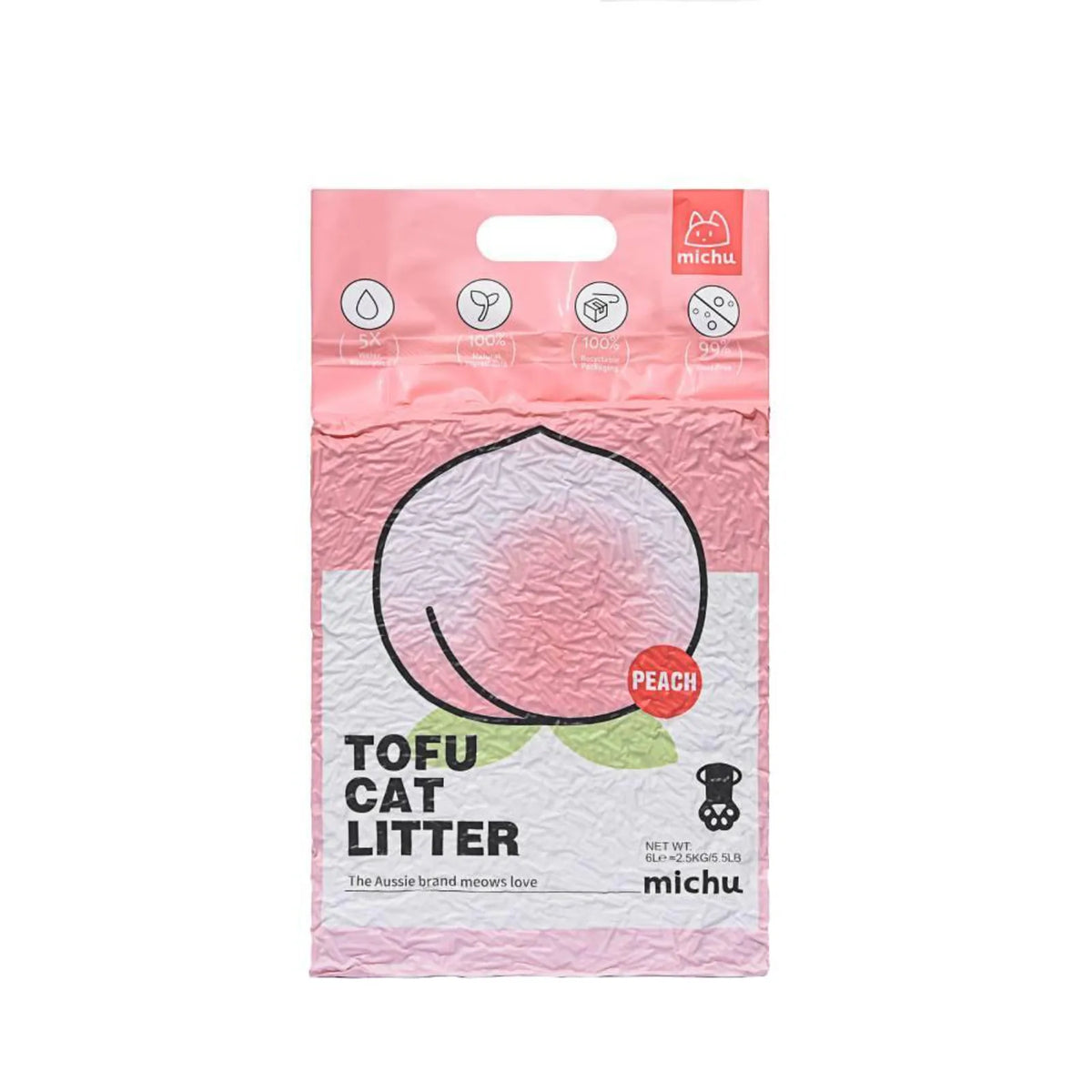 Michu Natural Clumping Tofu Cat Litter 5.5lb/88oz product image 12