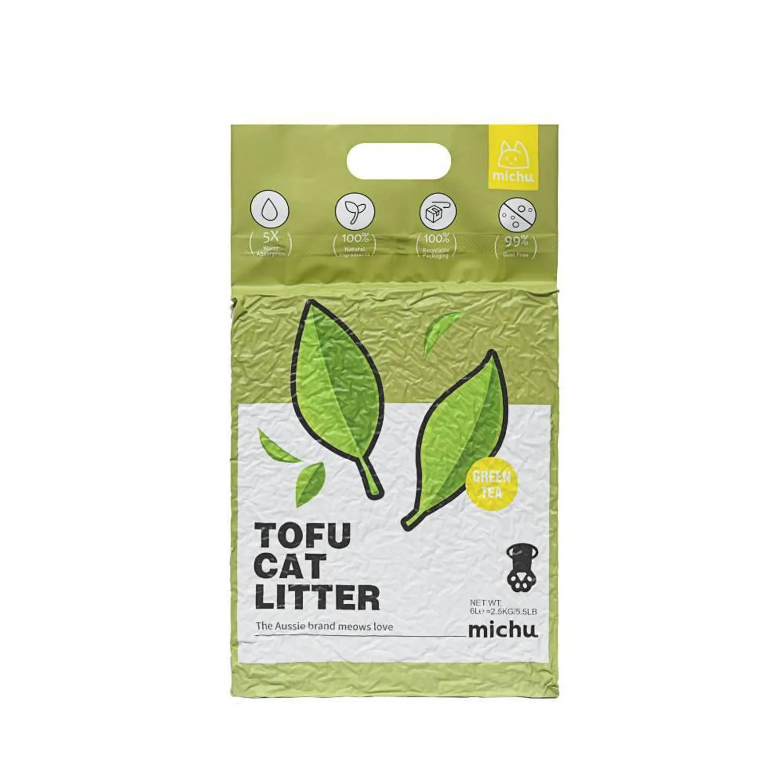 Michu Natural Clumping Tofu Cat Litter 5.5lb/88oz product image 16