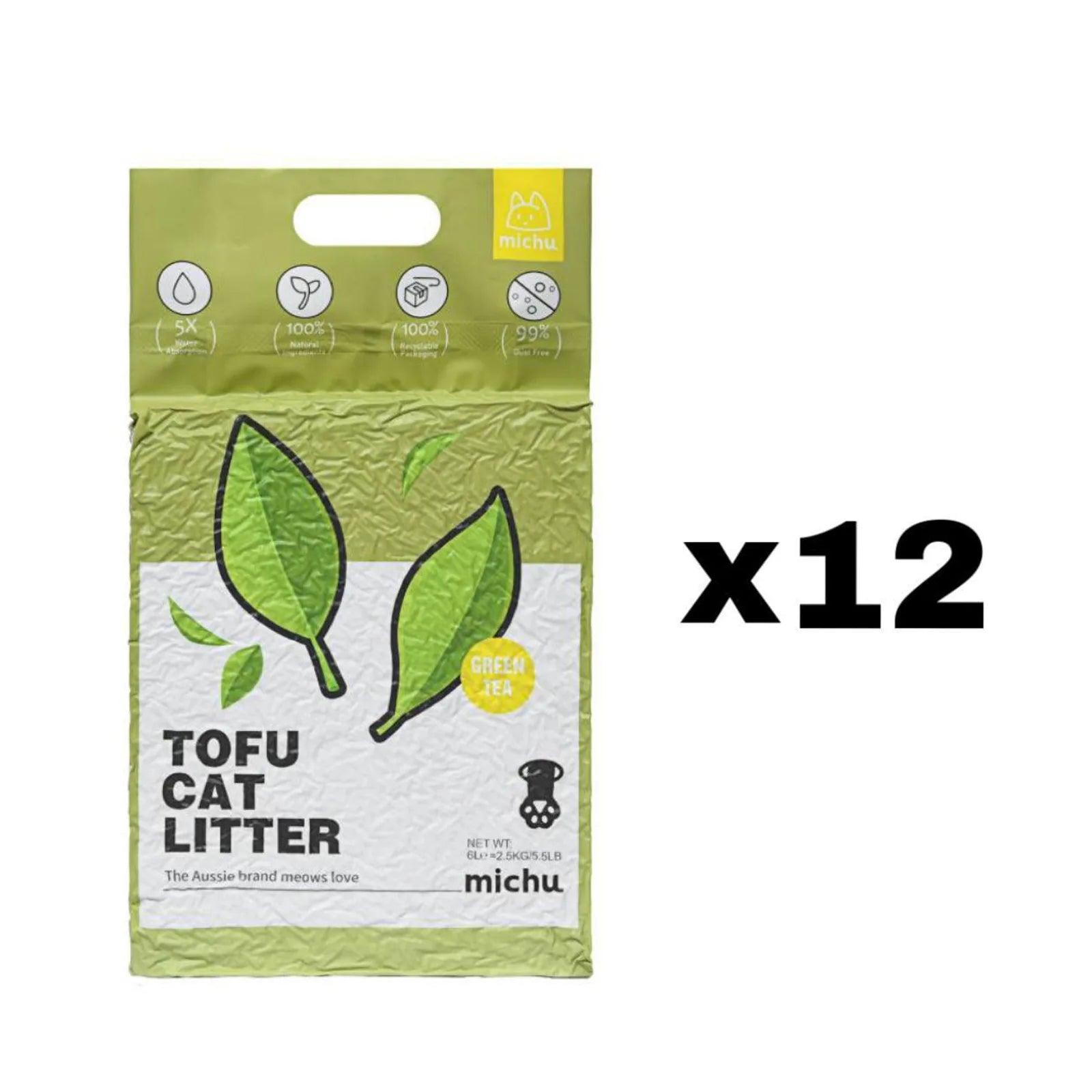 Michu Natural Clumping Tofu Cat Litter 5.5lb/88oz product image 19