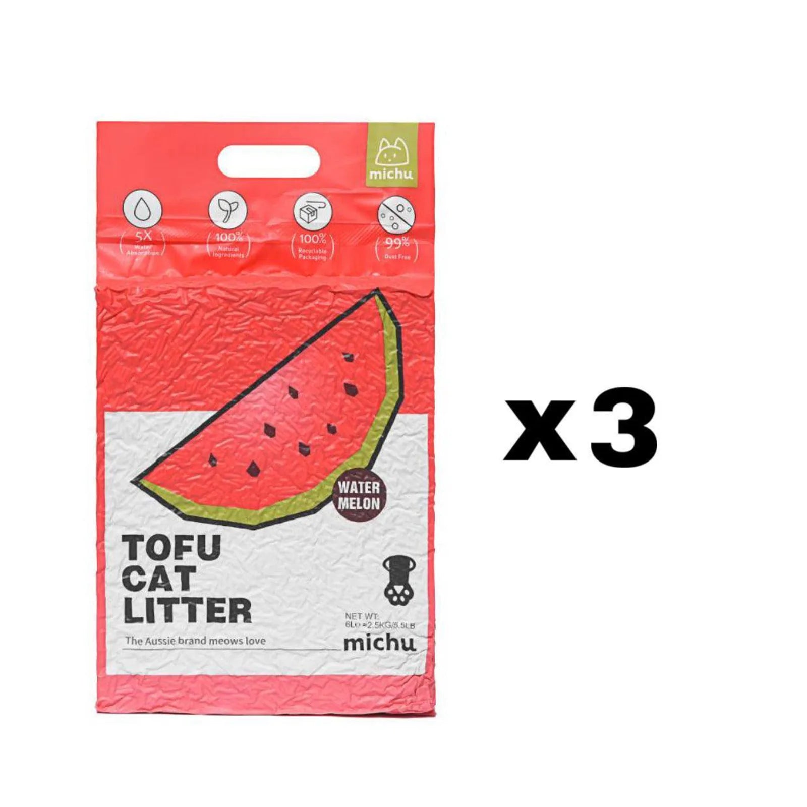 Michu Natural Clumping Tofu Cat Litter 5.5lb/88oz product image 21