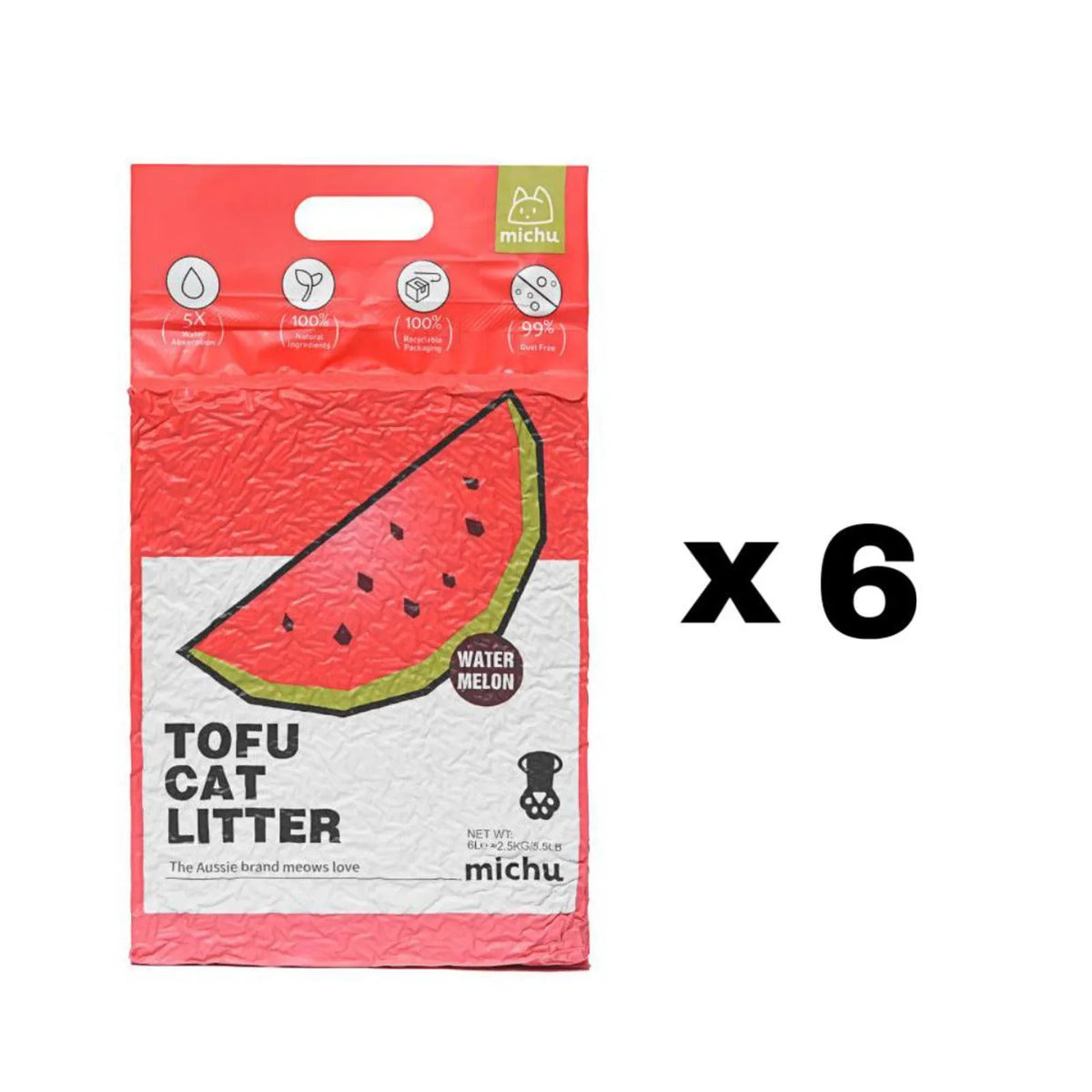 Michu Natural Clumping Tofu Cat Litter 5.5lb/88oz product image 25