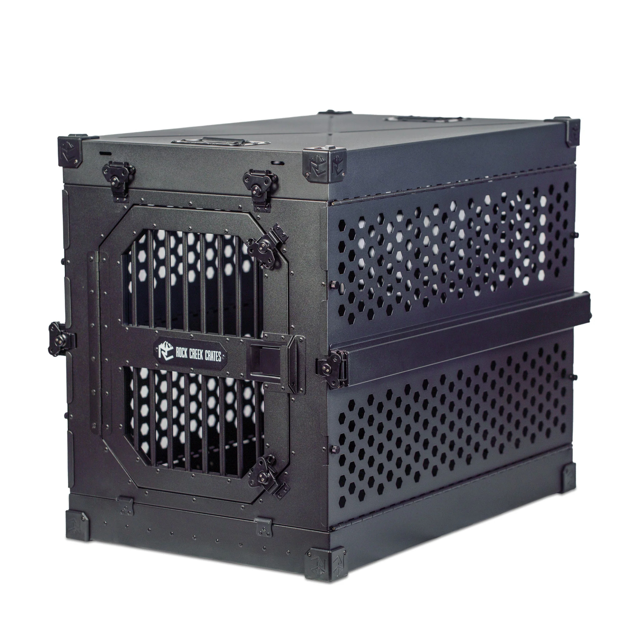 Collapsible Aluminum Dog Crate, 42" / Midnight Black