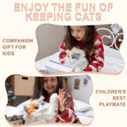 Cat Backpack Mini Calico Plush Kitty Bag for Teens, a Comforting Companion for Calm Moments Wherever You Go
