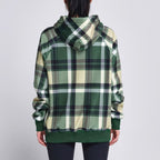 Green Plaid Adult Fleece Hoodie product image 3