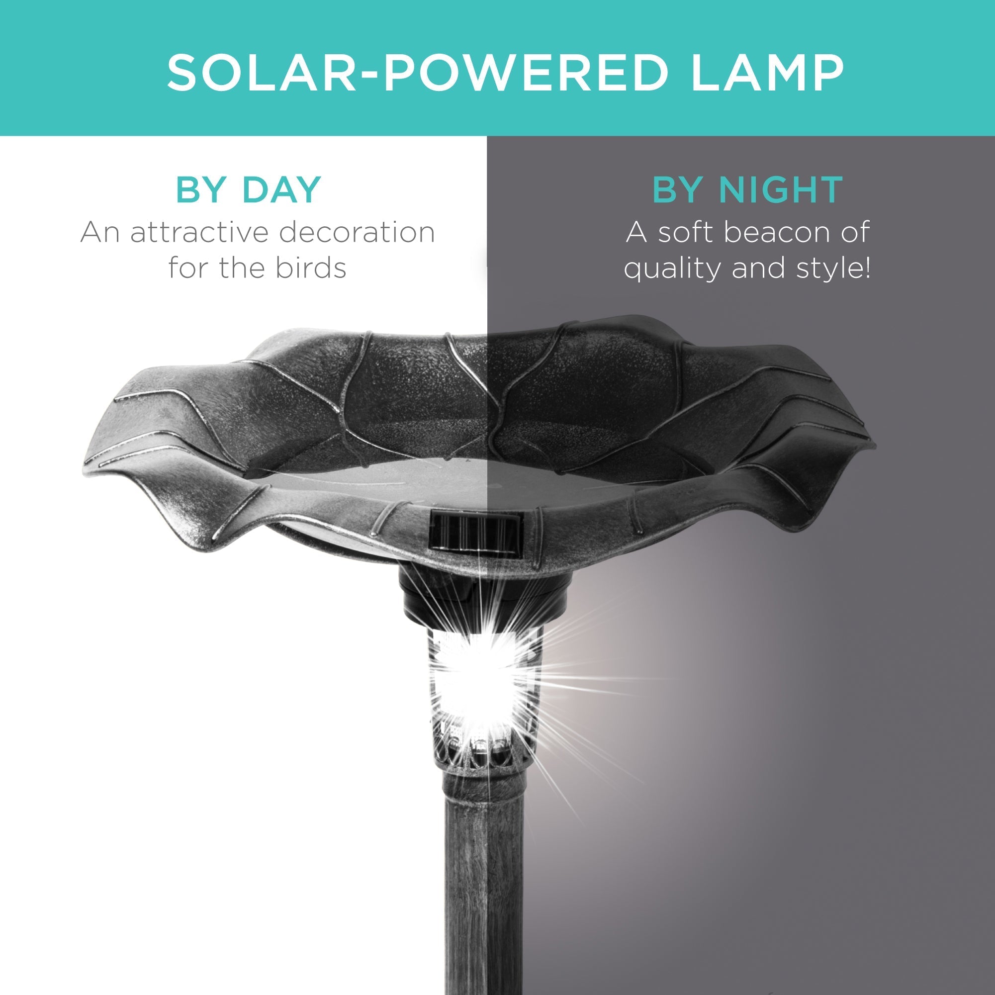 Solar Bird Bath with Planter product image 16