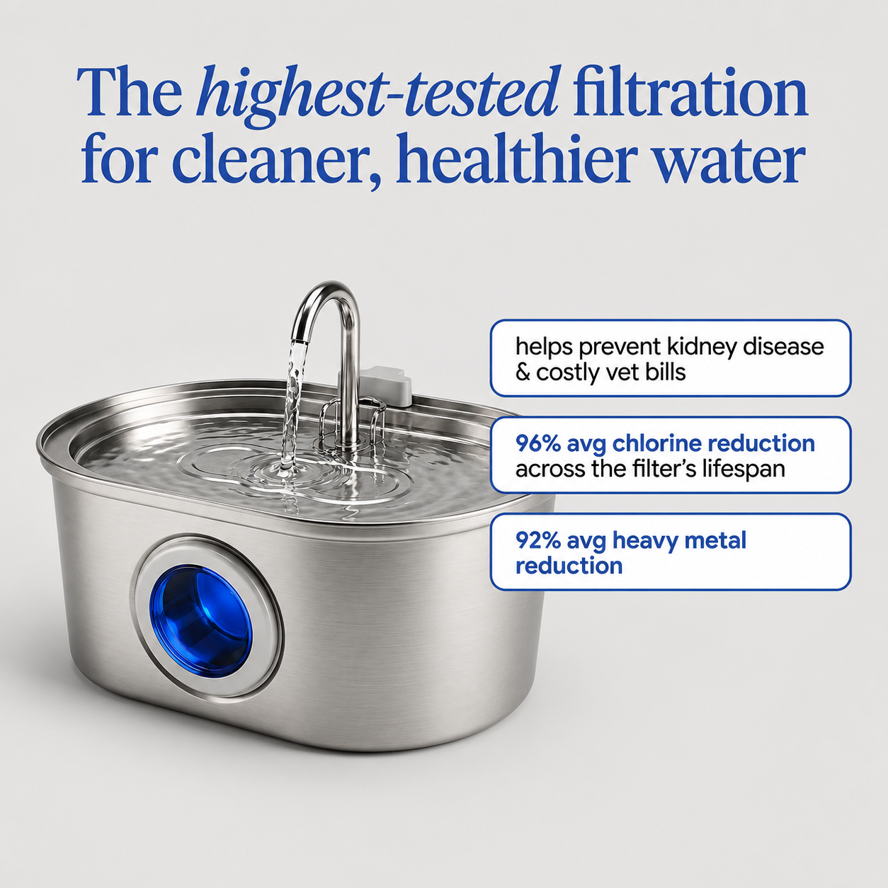Stainless Steel Pet Water Fountain product image 6