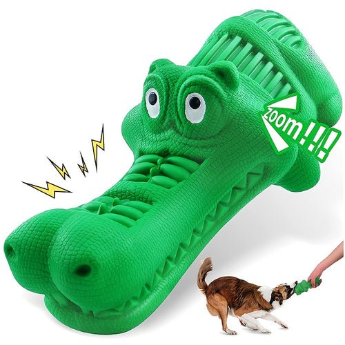 Indestructible Dog Toy for Large Dogs - Heavy Duty Aggressive Chewer Bite Toy, Durable Rubber Chew Toy for Medium and Large Breed Dogs, Sturdy Non-Toxic Teeth Cleaning Dog Toy, Boredom Buster for Power Chewers