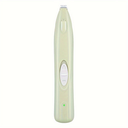 Dog Paw Trimmer with LED Light – Rechargeable Pet Hair Clipper for Paws, Eyes, Face & Rump, Stainless Steel Blades, Quiet Motor for All Breeds