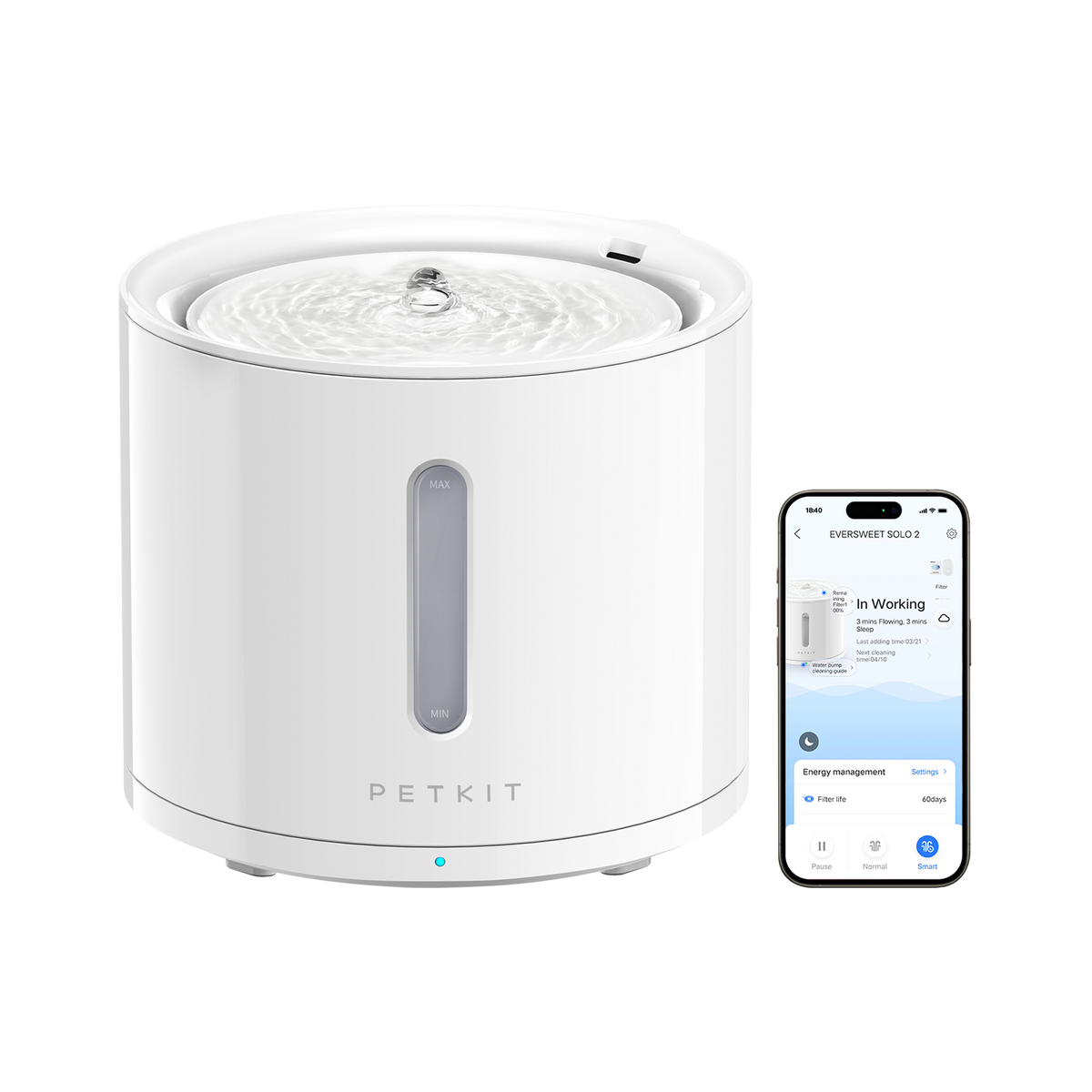 App-Controlled Pet Water Fountain product image 1