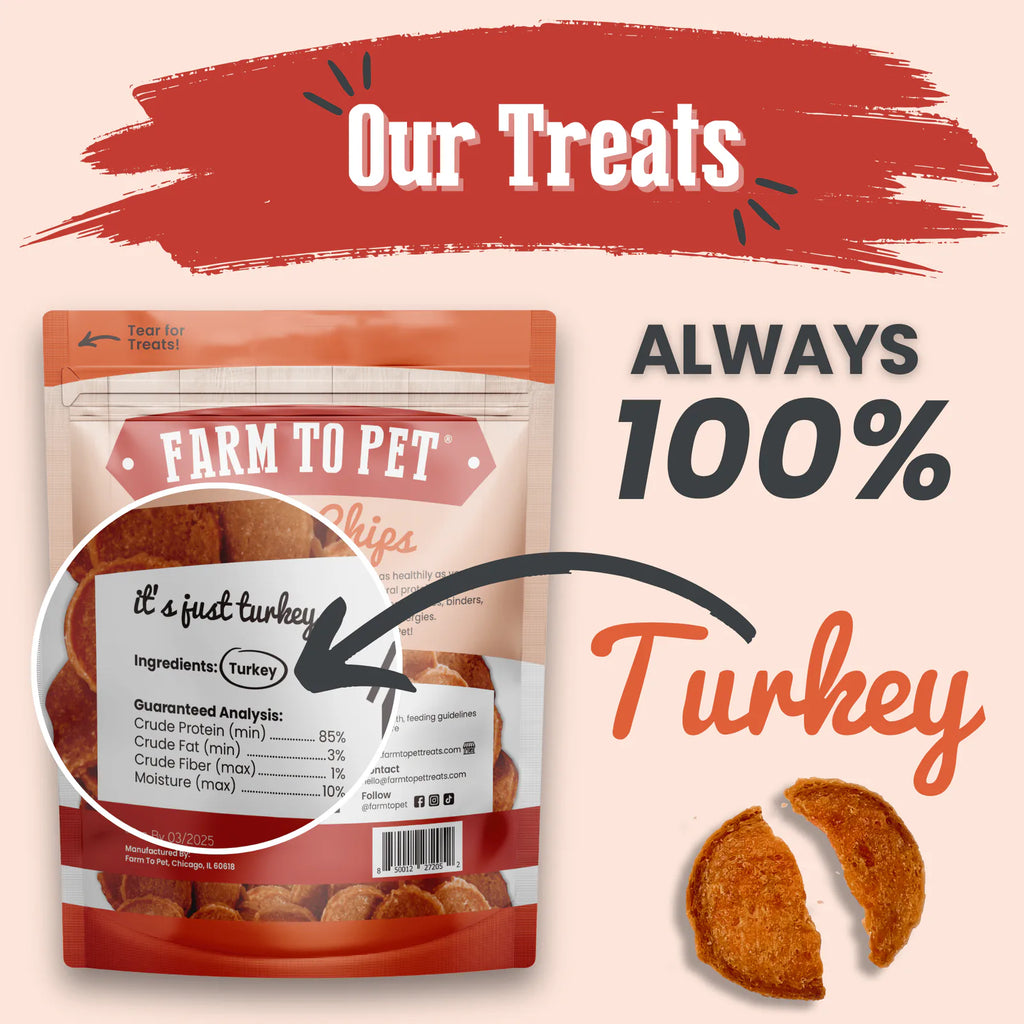 Turkey Chips for Dogs | All-Natural Single-Ingredient Healthy Dog Treats product image 9