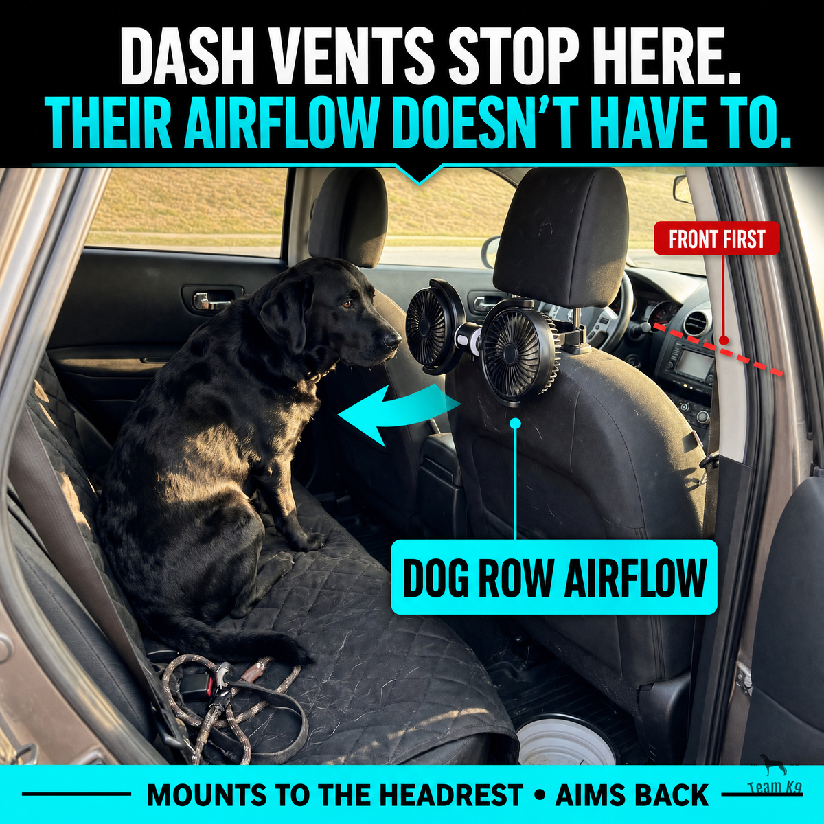 USB-A Backseat Dog Cooling Fan product image 3