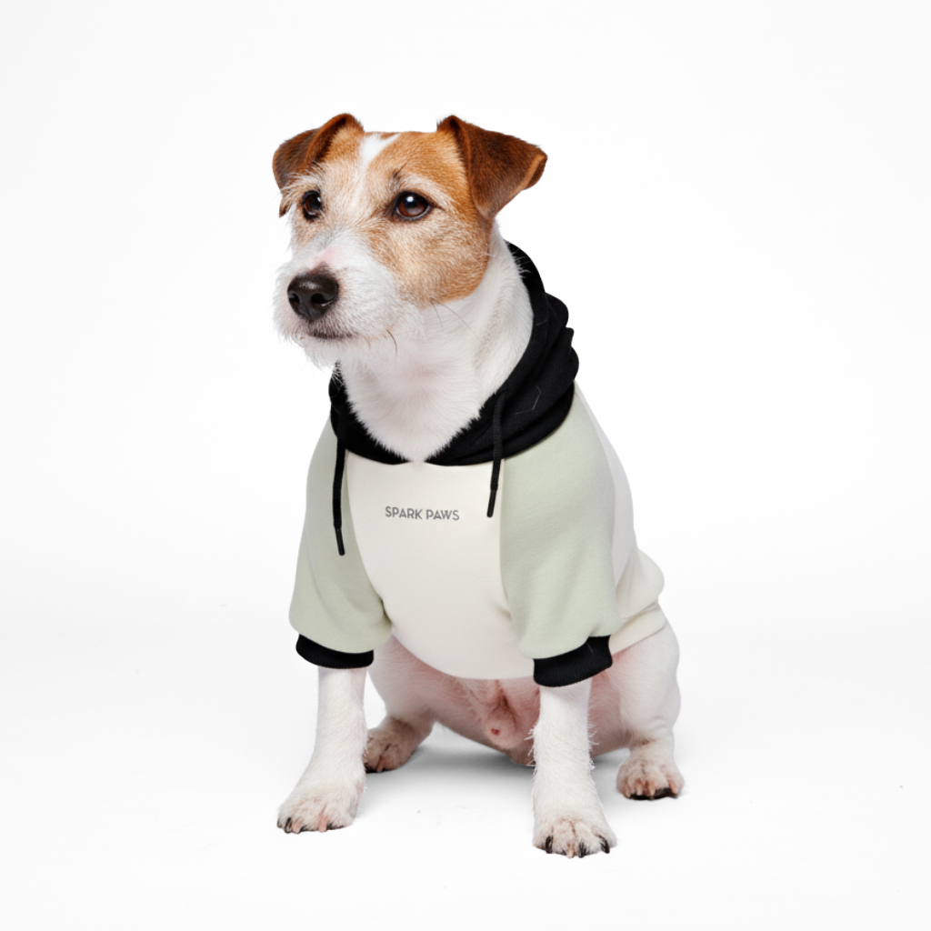 Olive Cream Hoodie||size:L