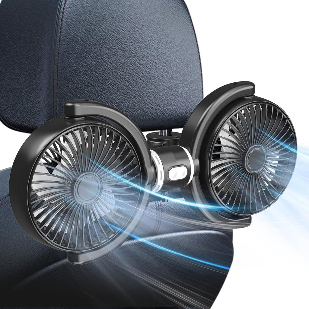 USB-A Backseat Dog Cooling Fan 1 Dual-Fan Kit