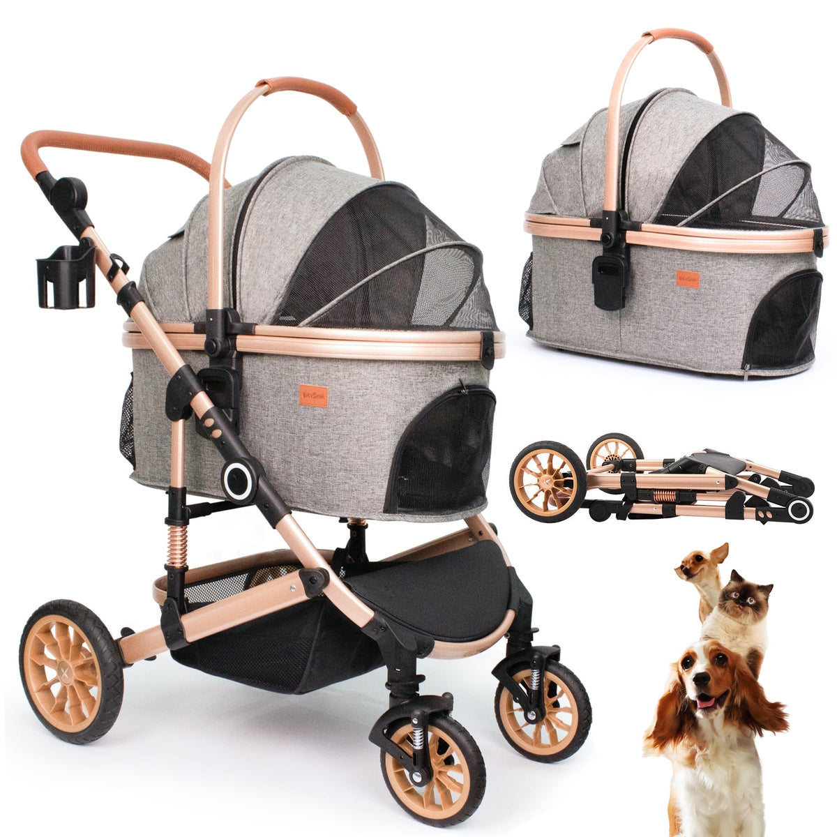 Detachable Carrier Pet Stroller product image 1