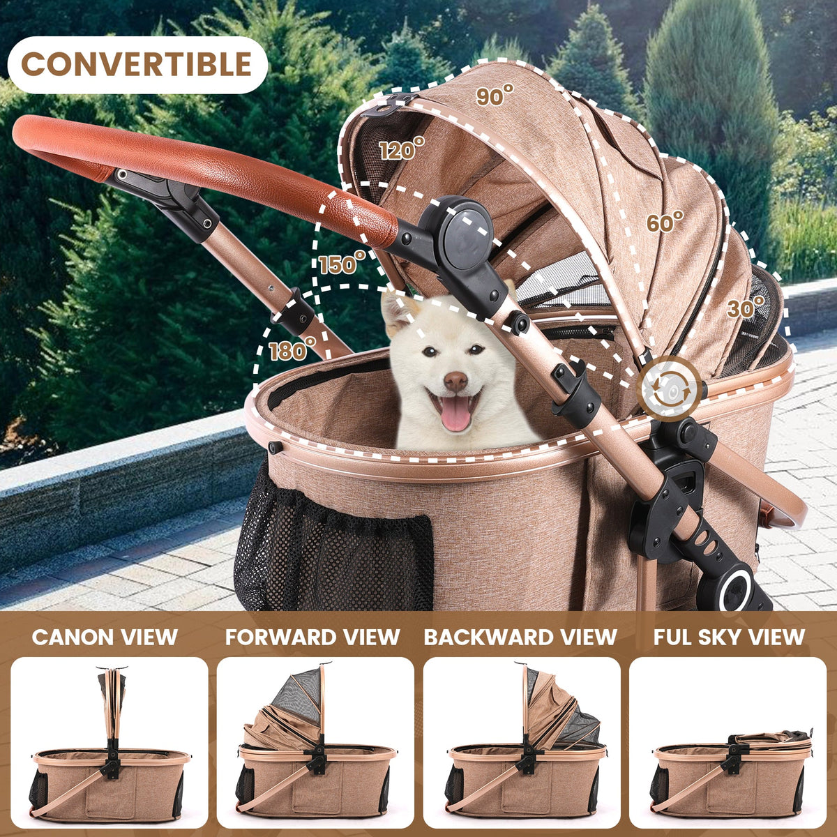 Detachable Carrier Pet Stroller product image 4