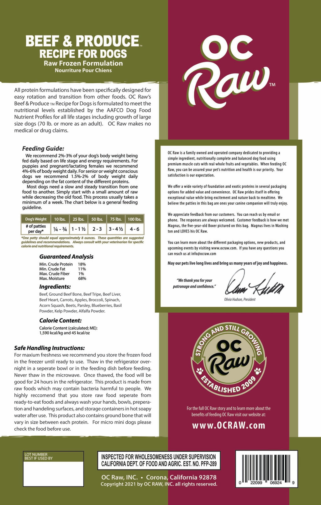 Frozen Raw Dog Food product image 3