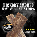 Two Best Bully Sticks Hickory Smoked Sampler Boxes are shown on a black background with product branding, a five-star review, and visible smoke effects.