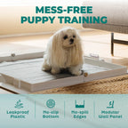 KindTail Pee PAWD® dog pee pad holder for potty training, with durable plastic frame and easy-to-use design.