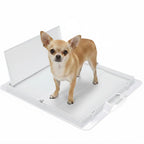 Foldable Dog Training Pad Holder, White / Pee PAWD