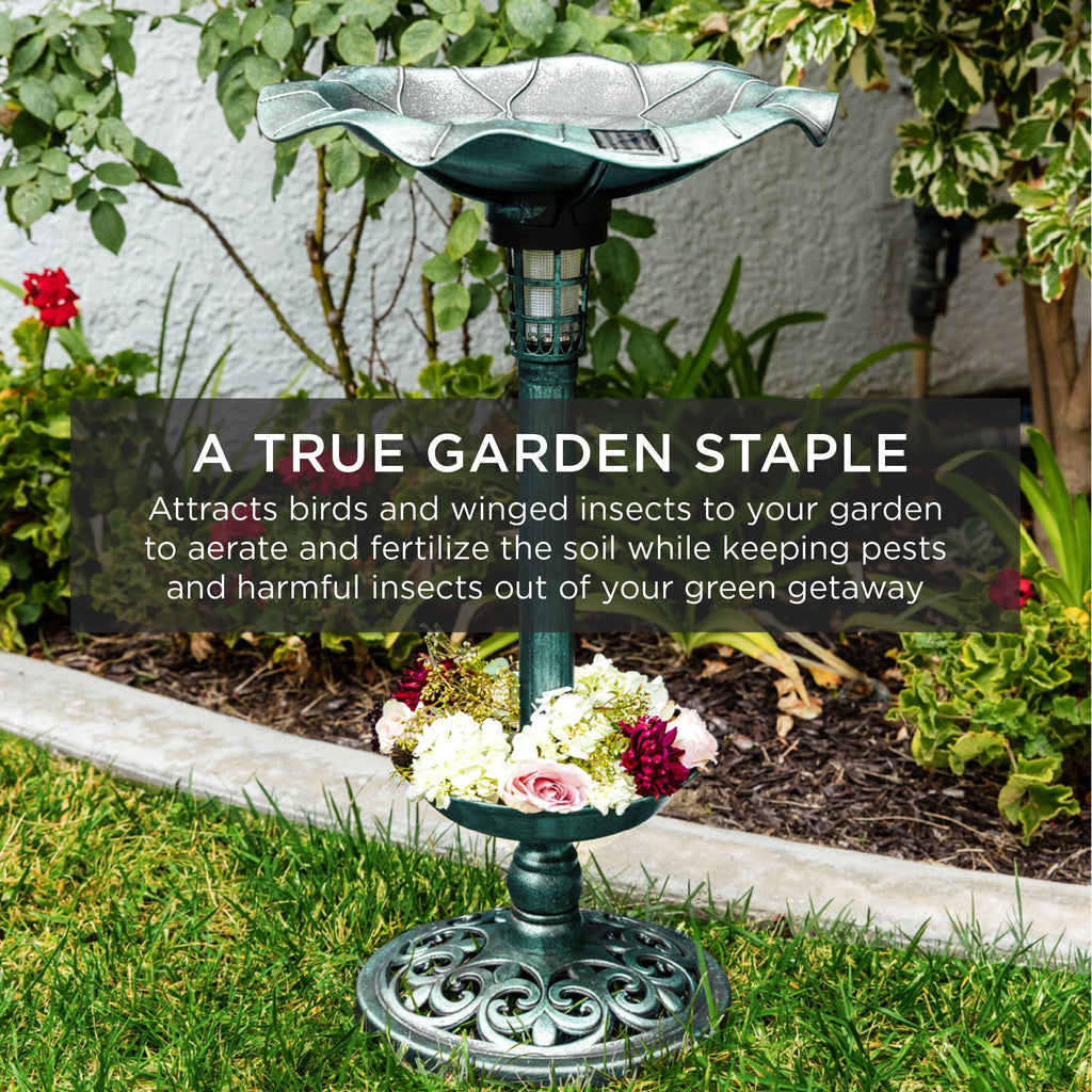 Solar Bird Bath with Planter product image 6