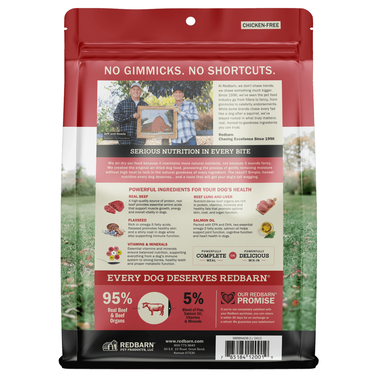 Air Dried Powerfood High Protein Beef Recipe - Back Cover