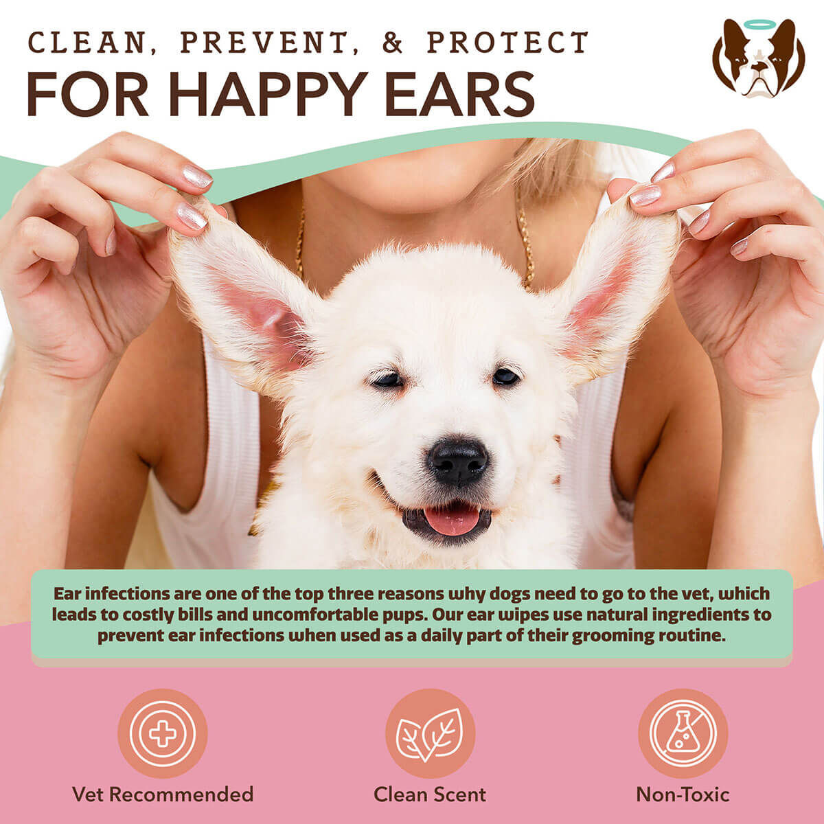 Dog Ear Cleaning Wipe Pack product image 4