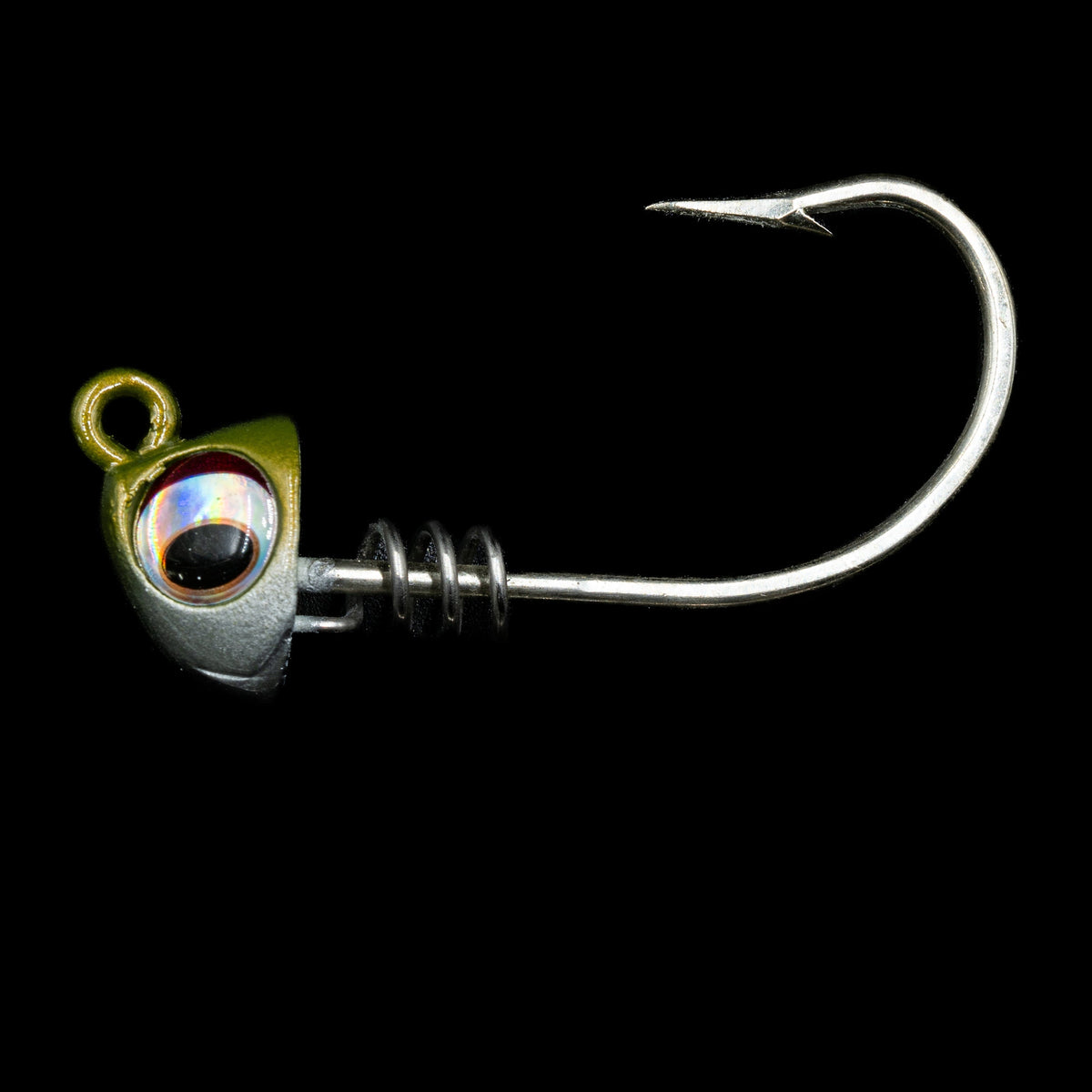 5-Inch Swimbait Jig Heads, Lead / Green Back / 3/4