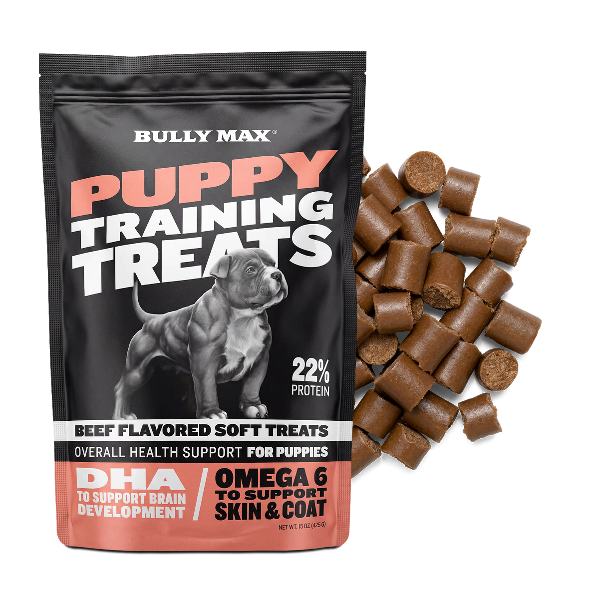 Soft Beef Puppy Training Treats, 1 bag