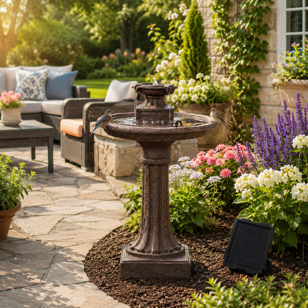 Solar Birdbath Fountain product image 1