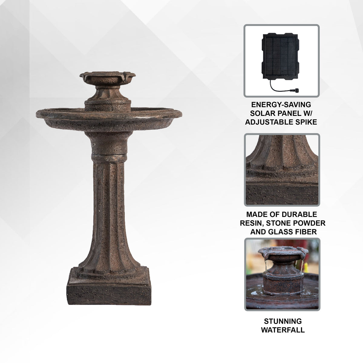 Solar Birdbath Fountain product image 9