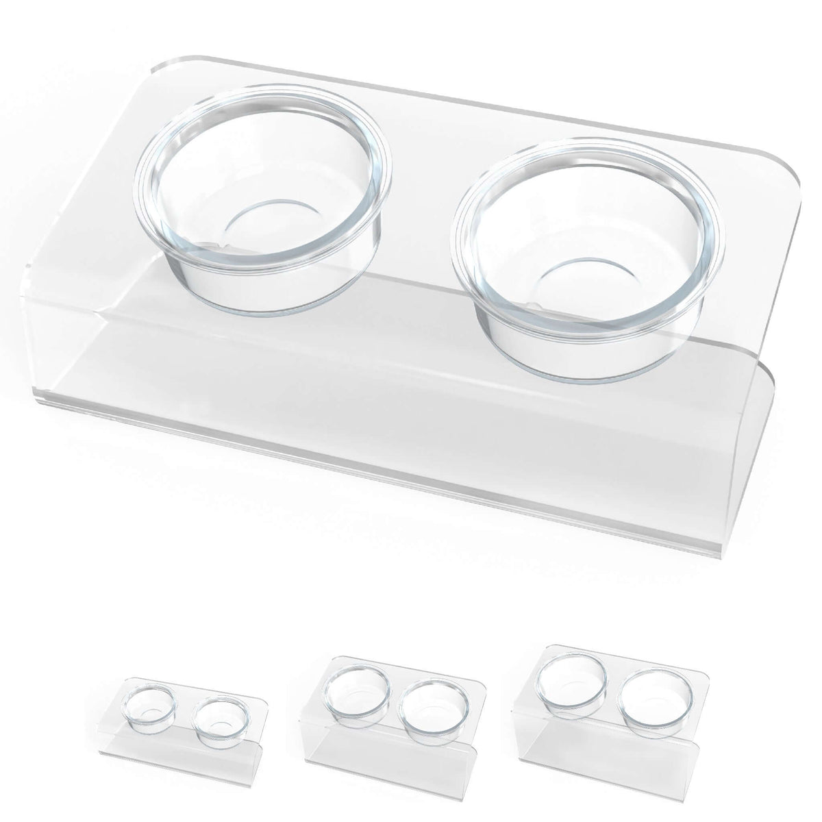 Angled Double Bowl Pet Feeder product image 2
