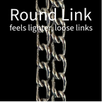 Chrome-Plated Chain Training Dog Collar, 16" / 3.0mm Round Link