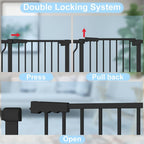 FairyBaby 40" Extra Tall Auto Close Big Dog Gate, Tall Baby Gate