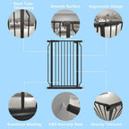 FairyBaby 40" Extra Tall Auto Close Big Dog Gate, Tall Baby Gate