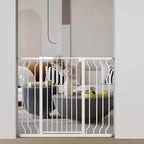 Extra-Tall Dog Gate, 40.5"Tall / 29.92-34.25” / White