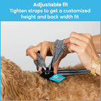 Adjustable fit and you can customize straps for a snug fit.