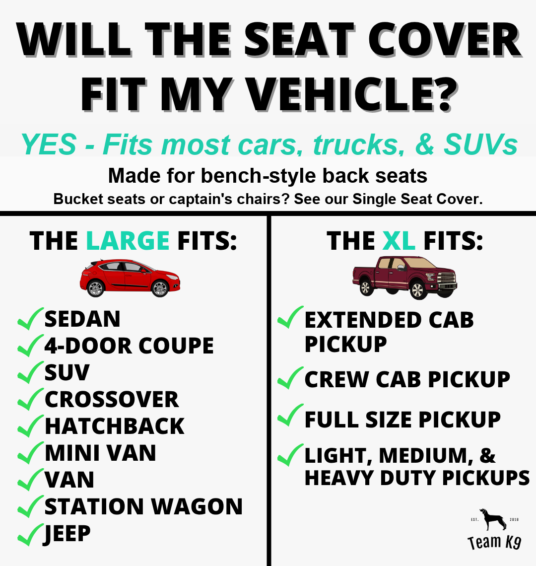 Waterproof Hard Bottom Car & Truck Seat Foldable Hammock Cover With Storage Pockets, Side Flaps, Headrest Straps, Seat